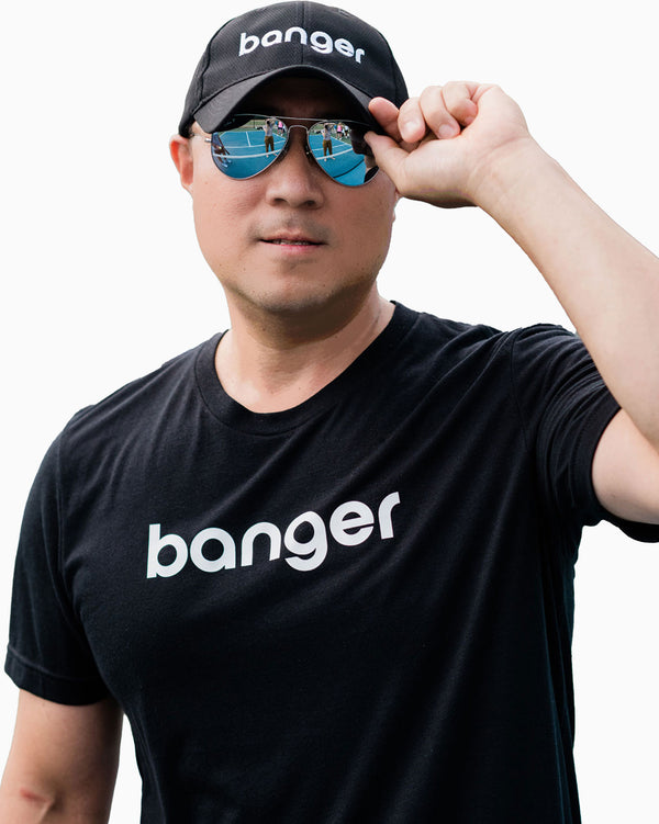Banger Pickleball T-Shirt Black Triblend Fabric