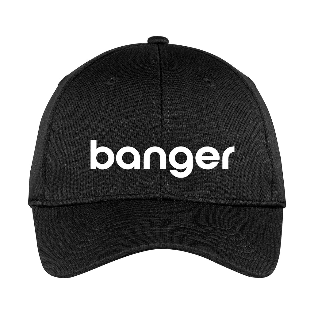 Banger Pickleball Hat Black Performance Fabric
