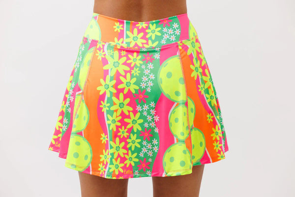 Pickleball Bella A-line Skort Daisy