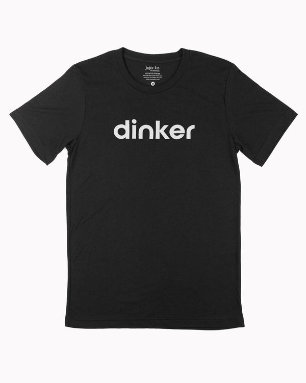 Dinker Pickleball T-Shirt Black Triblend Fabric