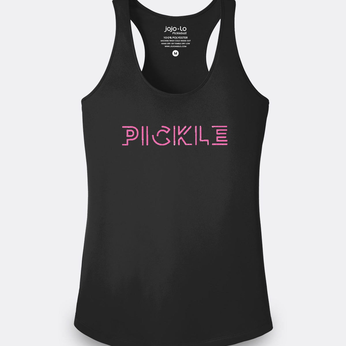 pickle dressed in black Glitter Flake Pickle Pickleball Tank Top Women's Black Performance Fab –  jojo+lo pickleball