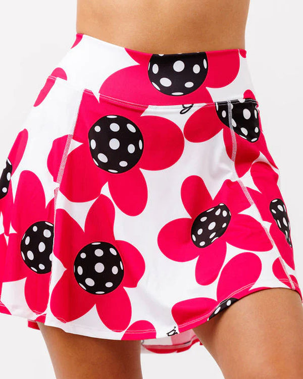 Pickleball Bella A-Line Skort Poppy
