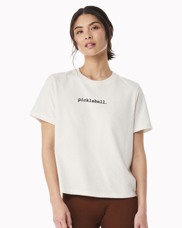 Statement Boxy Heavyweight T-Shirt Women's Vintage White