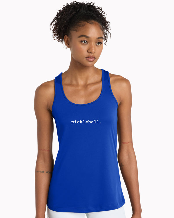 Statement Tank Top Women's True Royal Performance Fabric