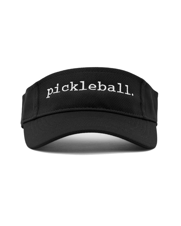Statement Pickleball Visor Black Performance Fabric