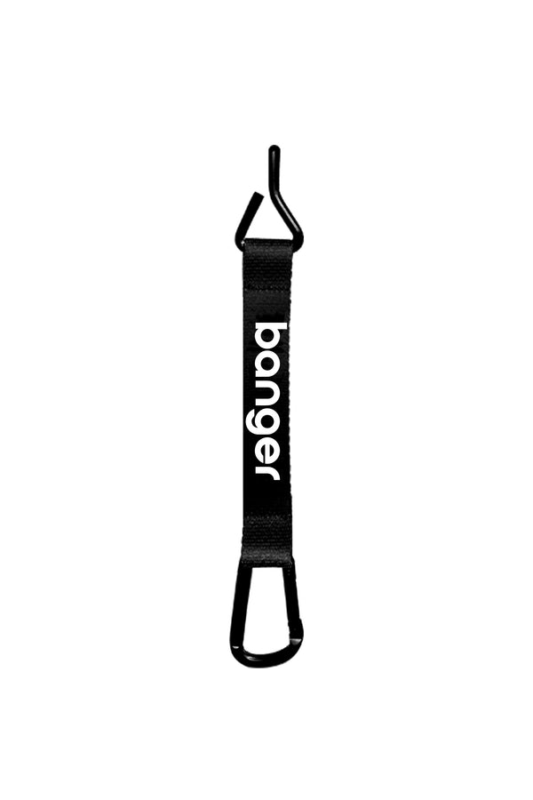 Banger Fence Hook For Pickleball Bag Black Polyester Strap