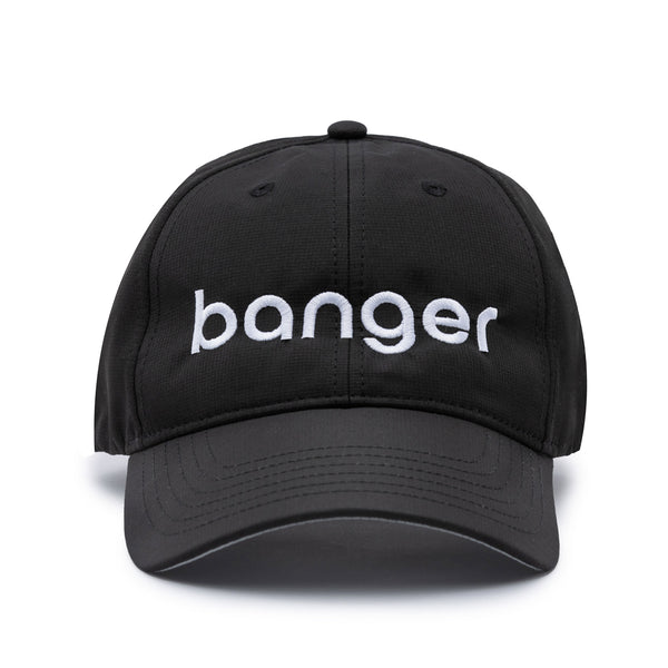 Banger Pickleball Hat Black Performance Fabric