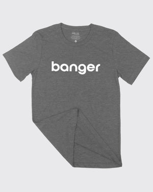 Banger Pickleball T-Shirt Grey Triblend Fabric