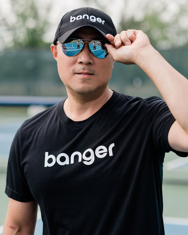 Banger Pickleball T-Shirt Black Tri-Blend Fabric