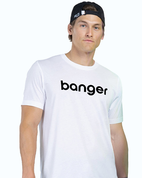 Banger Pickleball T-Shirt White Tri-Blend Fabric