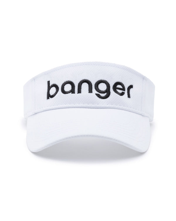 Banger Pickleball Visor White Performance Fabric