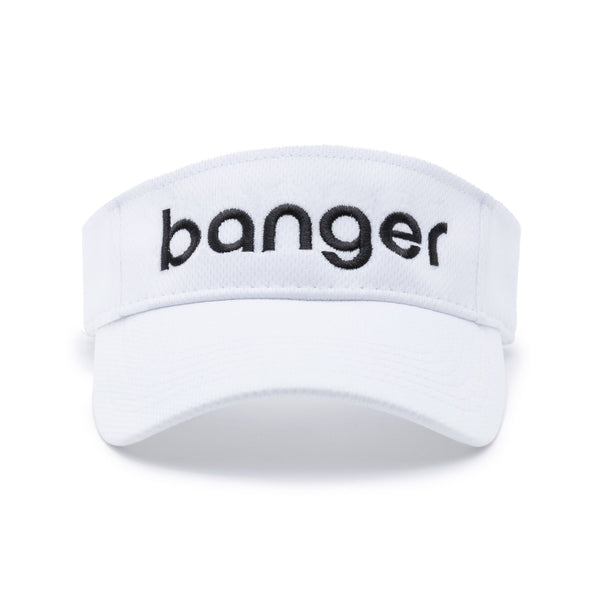 Banger Pickleball Visor White Performance Fabric