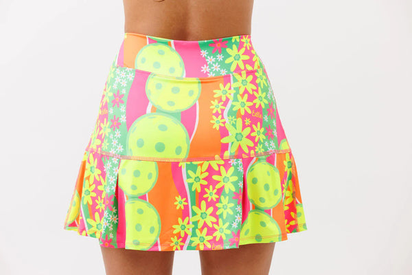 Pickleball Bella Drop Pleat Skort Daisy