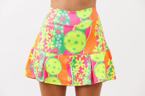 Pickleball Bella Drop Pleat Skort Daisy