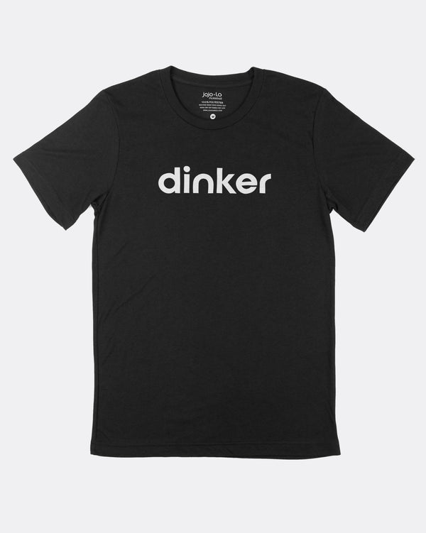 Dinker Pickleball T-Shirt Black Tri-Blend Fabric