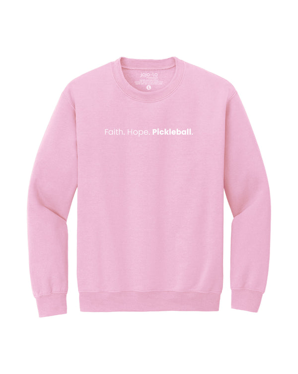 Faith Hope Pickleball Crew Neck Sweatshirt