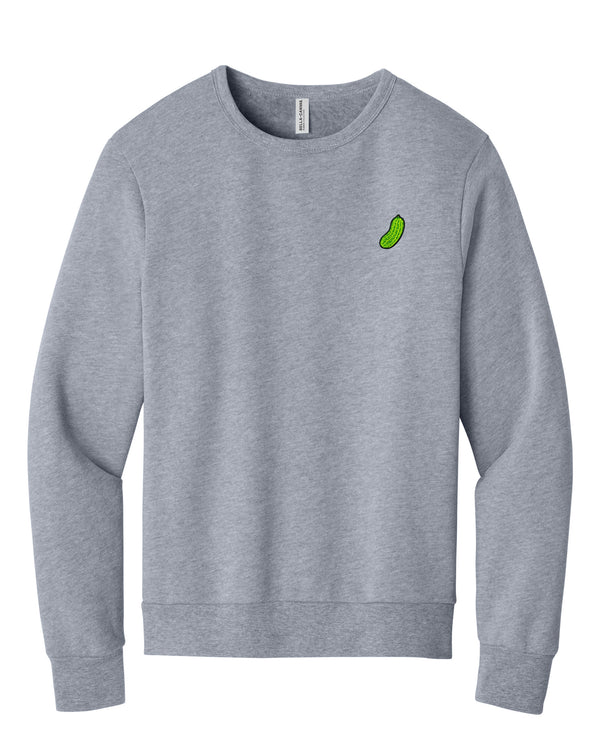 Gherkin Pickleball Sweatshirt Athletic Heather Poly Fleece Fabric
