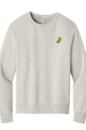 Gherkin Pickleball Sweatshirt Heather Dust Poly Fleece Fabric