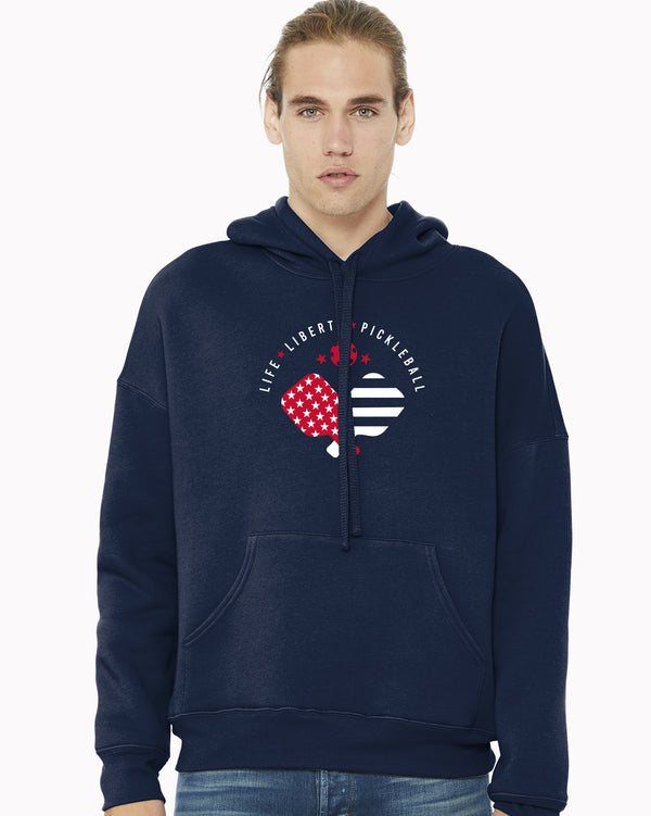 Life Liberty Pickleball Hoodie Navy