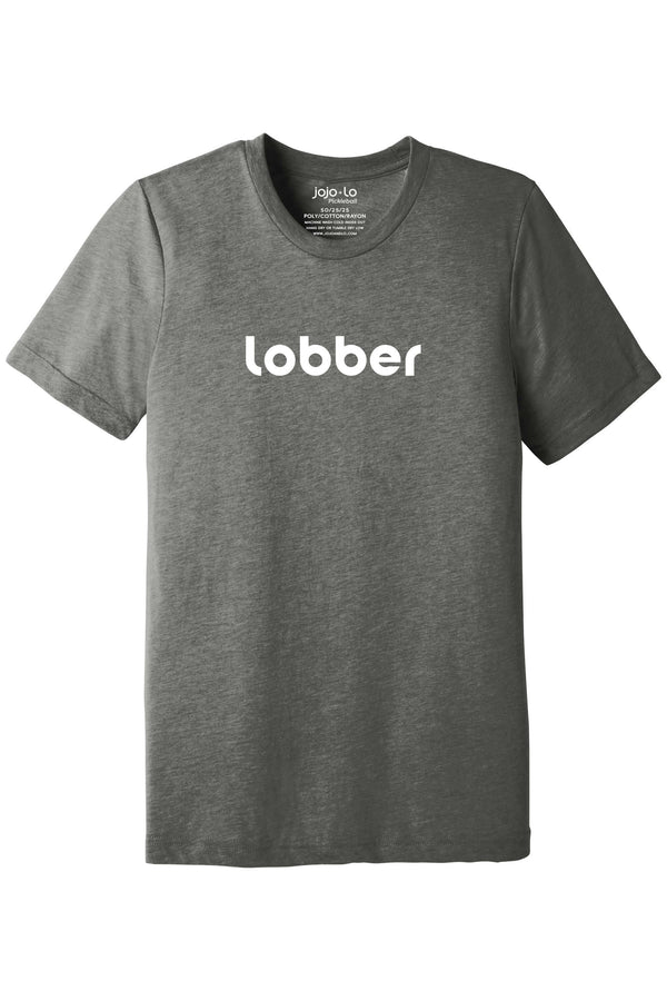 Lobber Pickleball T-Shirt Grey Tri-Blend Fabric