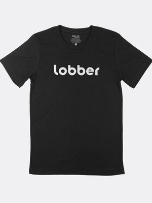 Lobber Pickleball T-Shirt Black Tri-Blend Fabric