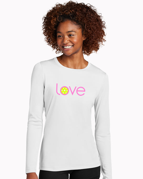 Love Pickleball Women's Sun Protection Shirt UPF 50 Fabric