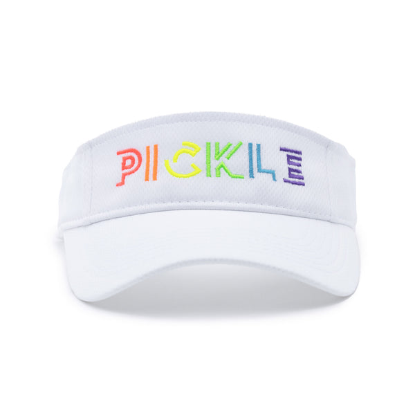 Prism Pickle Pickleball Visor White Performance Fabric