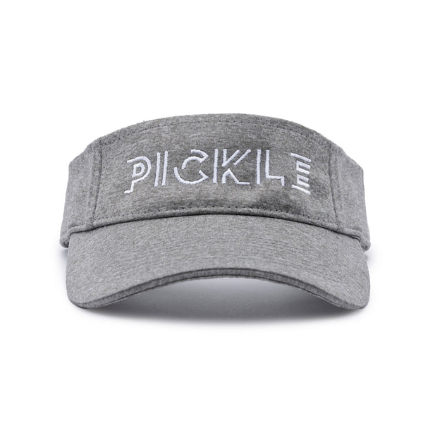 Pickle Pickleball Visor Heather Grey Jersey Fabric