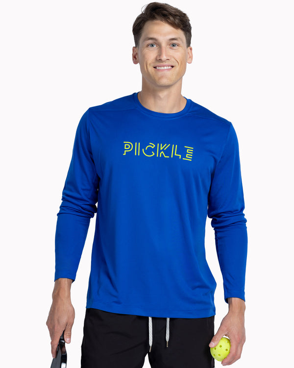 Pickle Pickleball Men's Sun Protection Shirt UPF 50 Fabric