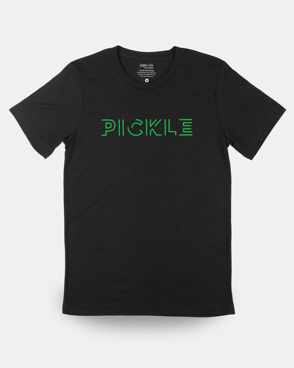 Pickle Pickleball T-Shirt Black Tri-Blend Fabric