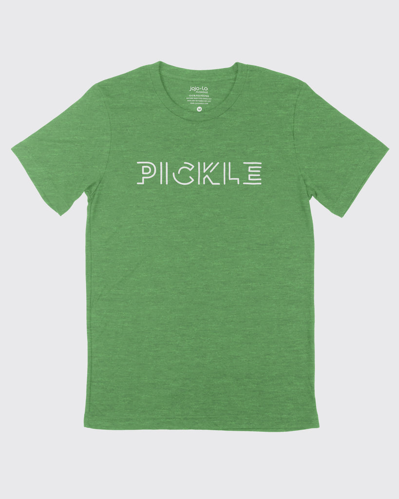 Pickle Pickleball T-Shirt Green Tri-Blend Fabric