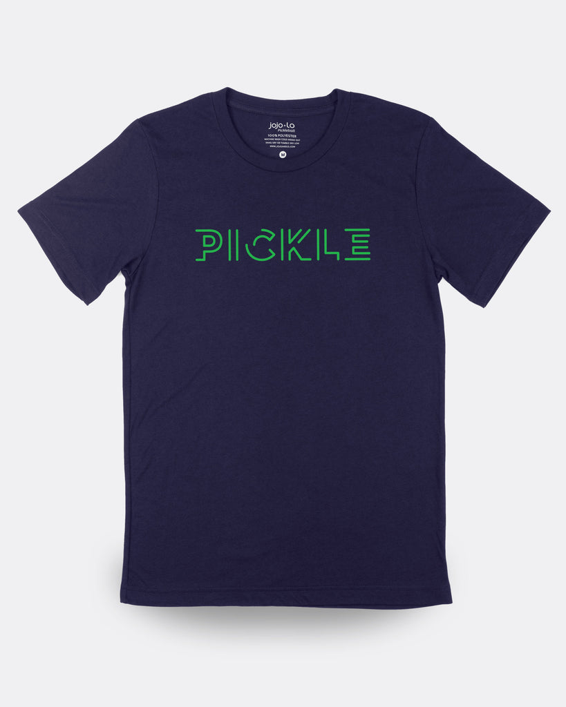 Pickle Pickleball T-Shirt Navy Tri-Blend Fabric