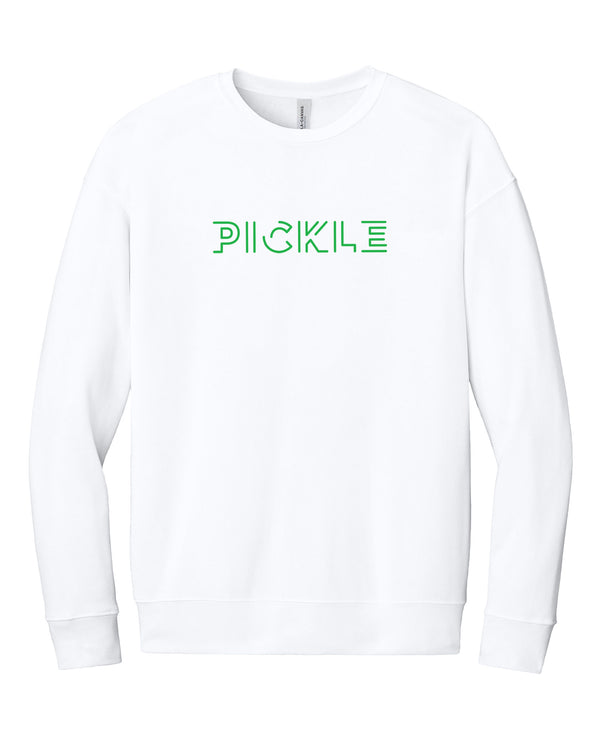 Pickle Drop Shoulder Sweatshirt White