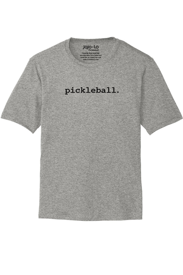 Statement Pickleball T-Shirt Men’s Grey Performance Fabric