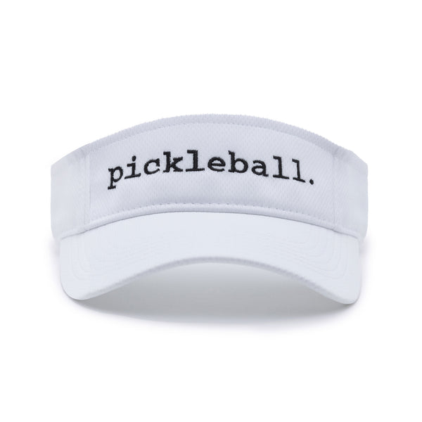 Statement Pickleball Visor White Performance Fabric