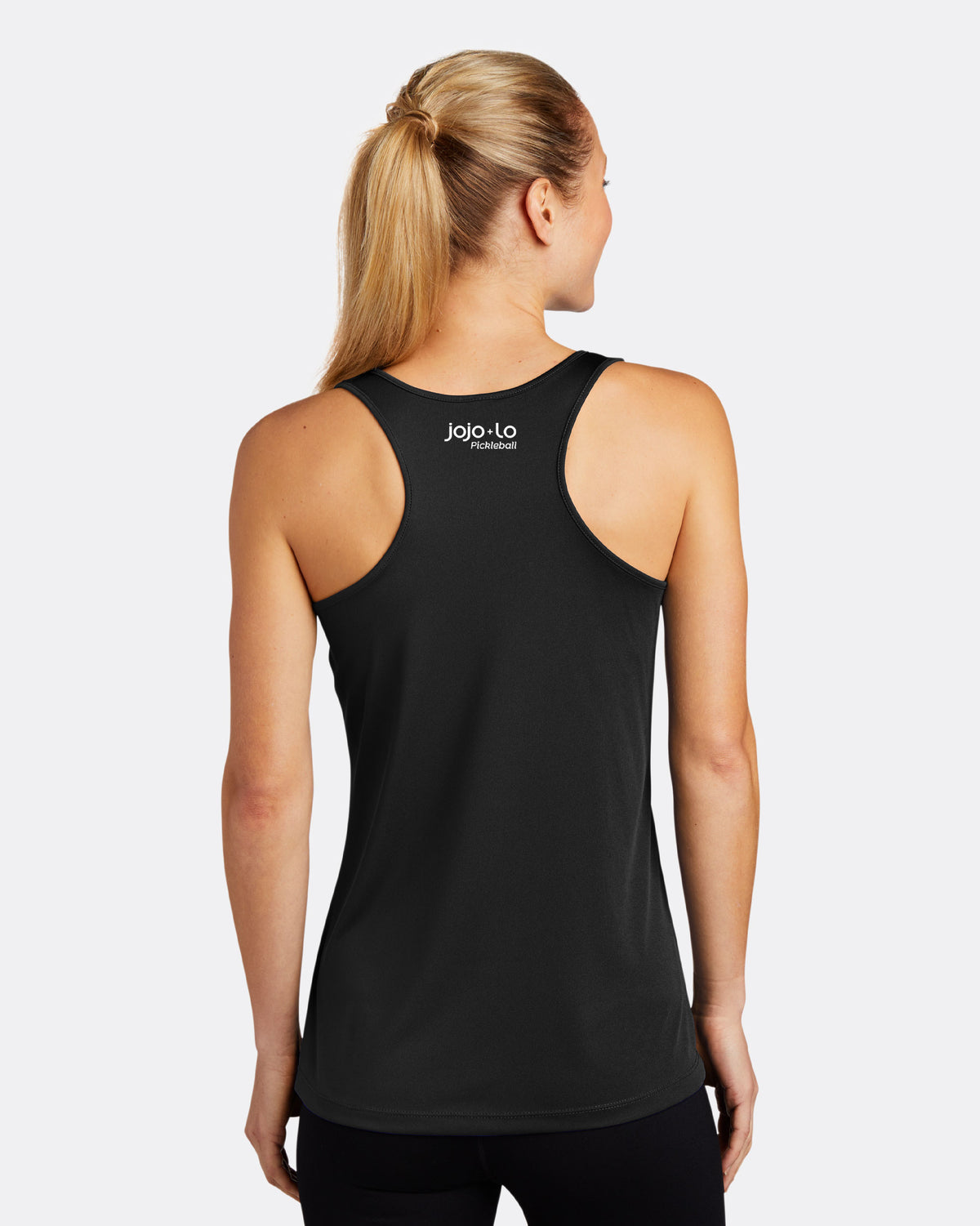 Dinker Pickleball Tank Top Women's Black Performance Fabric | jojo+lo ...