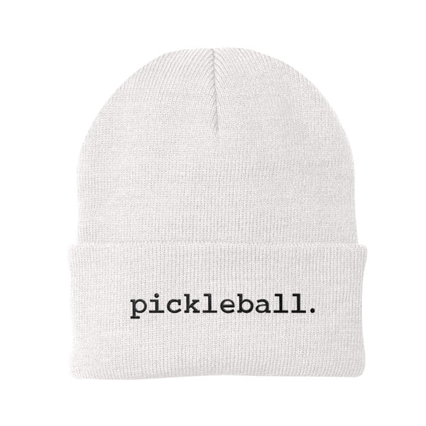 Statement Pickleball Beanie White