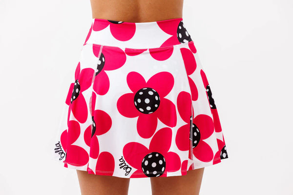 Pickleball Bella A-Line Skort Poppy