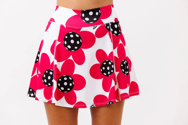 Pickleball Bella A-Line Skort Poppy