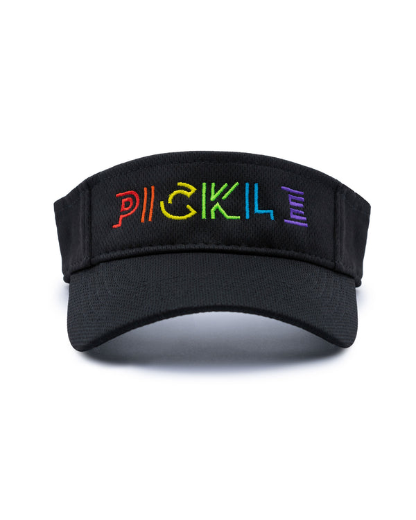 Prism Pickle Pickleball Visor Black Performance Fabric