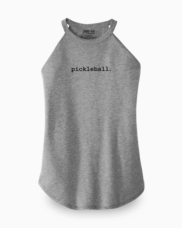 Statement Pickleball Tank Top Women’s Grey Tri-Blend Fabric