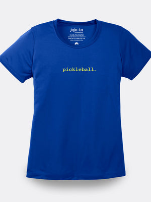 Statement Pickleball T-Shirt Women's Royal Blue Performance Fabric