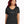 Statement Pickleball V-neck T-shirt Women’s Black Performance Fabric