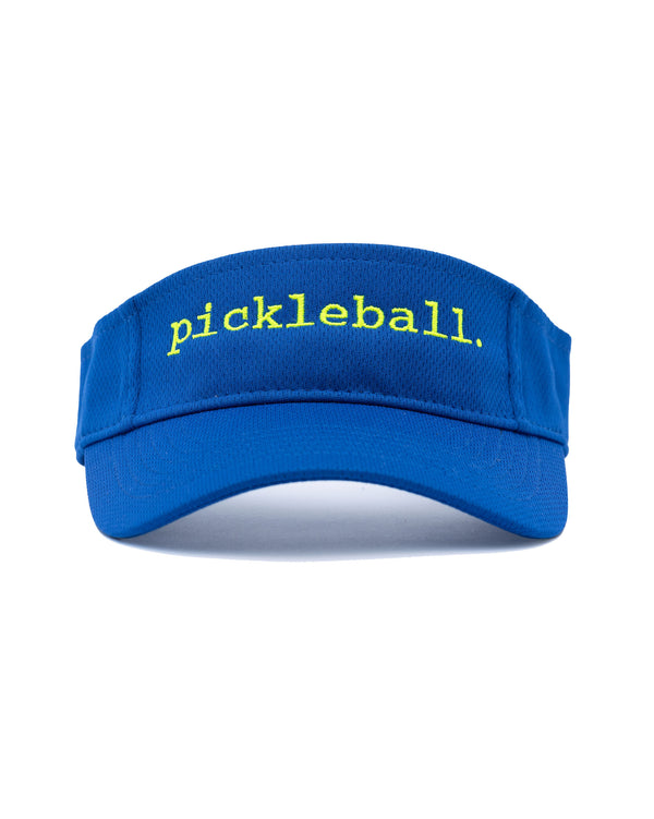 Statement Pickleball Visor Royal Blue Performance Fabric