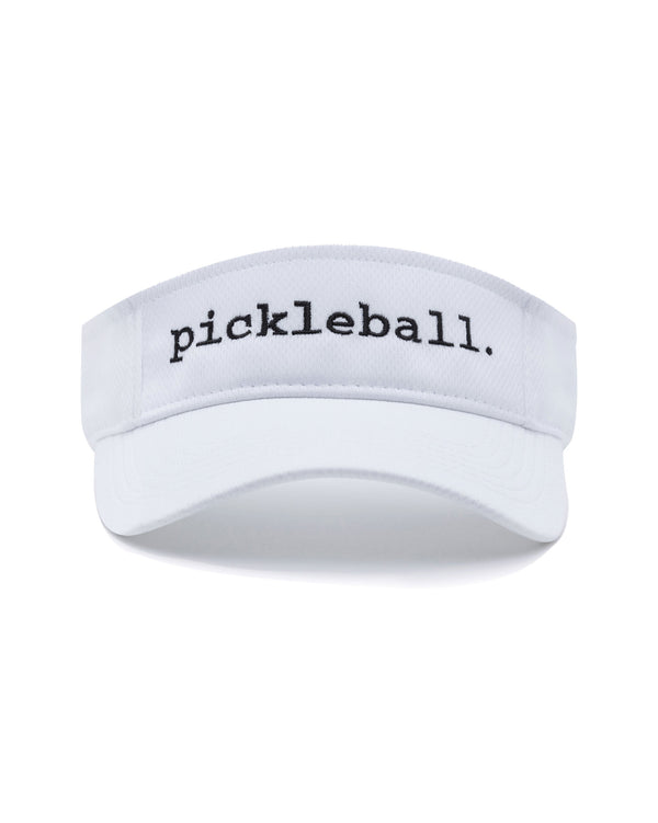 Statement Pickleball Visor White Performance Fabric
