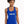 Glitter Flake XOXO Pickleball Tank Top Women's Blue Performance Fabric
