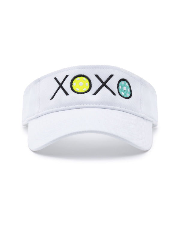 XOXO Pickleball Visor White Performance Fabric