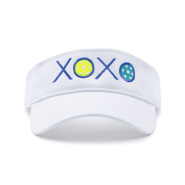 XOXO Pickleball Visor White Performance Fabric