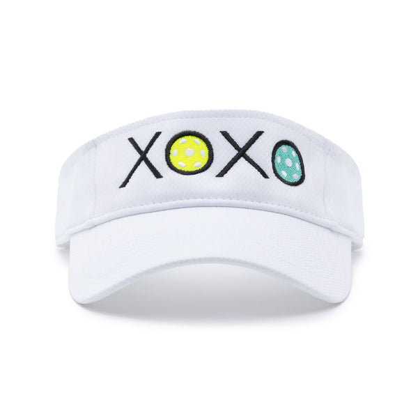 XOXO Pickleball Visor White Performance Fabric