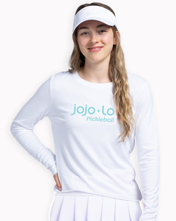 jojo+lo Pickleball Sun Protection Shirt Women's UPF 50 Fabric